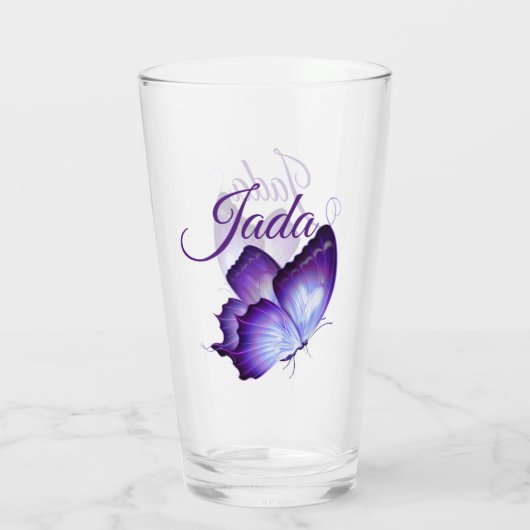 Butterfly personaliseren glas (Achterkant)