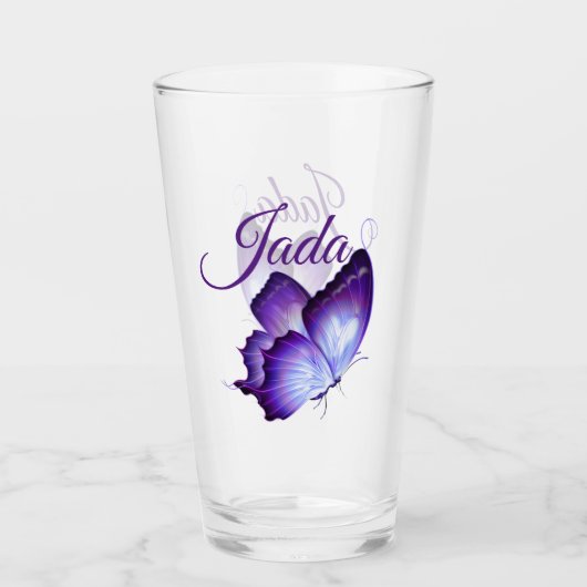Butterfly personaliseren glas (Voorkant)