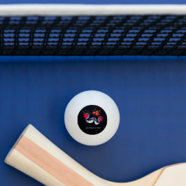 Butterfly Personalized Ping Pong Paddle Pingpongbal