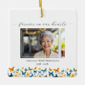 Butterfly Personalized Square Ornament - 2 foto's (Voorkant)