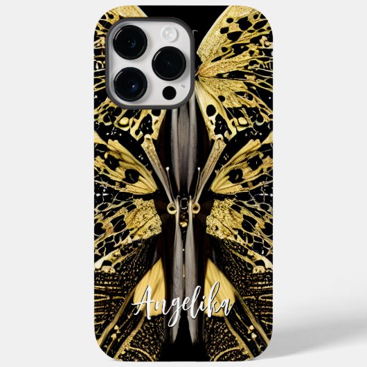 Butterfly Personalized Throw Blanket met naam Case-Mate iPhone Case (Achterkant)
