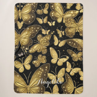 Butterfly Persoonlijke naam Sherpa Deken