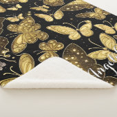 Butterfly Persoonlijke naam Sherpa Deken (3/4)