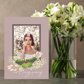 Butterfly Photo Memorial Folded Programme Programma