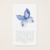 Butterfly Photo Remembrance Prayer Kaart (Voorkant)