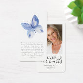 Butterfly Photo Remembrance Prayer Kaart (Bureau)