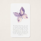 Butterfly Photo Remembrance Prayer Kaart (Voorkant)