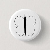 Butterfly Pic Ronde Button 3,2 Cm (Voorkant)