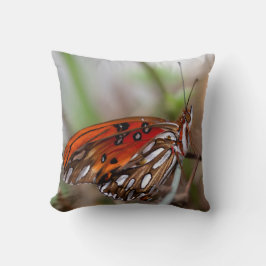 Butterfly Pillow - California Gulf Fritillary Kussen