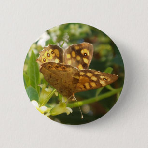 Butterfly Pin Ronde Button 5,7 Cm
