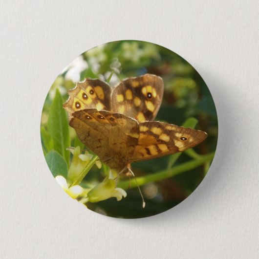 Butterfly Pin Ronde Button 5,7 Cm (Voorkant)