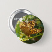 Butterfly Pin Ronde Button 5,7 Cm (Voorkant /achterkant)