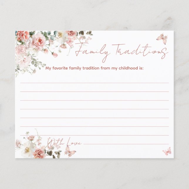 Butterfly Pink Wat staat er op je telefoon Baby sh (Voorkant)