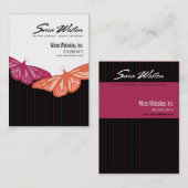 Butterfly Pinstripes Pro Artist Website Ontwikkela Visitekaartje (Voorkant / Achterkant)