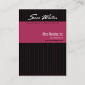 Butterfly Pinstripes Pro Artist Website Ontwikkela Visitekaartje (Achterkant)