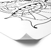 Butterfly Pixie Fairy - Schattige volwassen kleure Poster (Hoek)