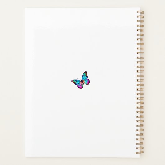Butterfly Planner Wit (Achterkant)