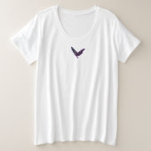 BUTTERFLY PLUS SIZE KATOEN T-Shirt (Design voorkant)