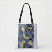 Butterfly Pochoir Pattern in Art Nouveau Tote Bag (Voorkant)