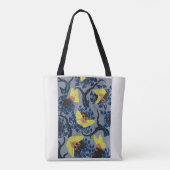 Butterfly Pochoir Pattern in Art Nouveau Tote Bag (Achterkant)