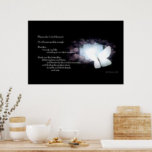 Butterfly Poem Poster (Keuken)