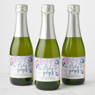 Butterfly Pop het als ze Pop mini mousserende wijn Sparkling Wijnetiket