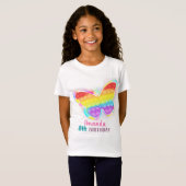 Butterfly Pop It Bubble Fidget T-shirt (Voorkant volledig)
