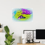 Butterfly Poster (Thuiskantoor)