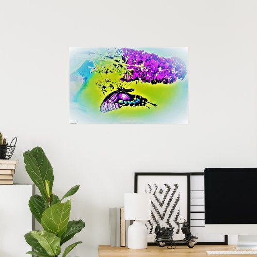 Butterfly Poster (Thuiskantoor)