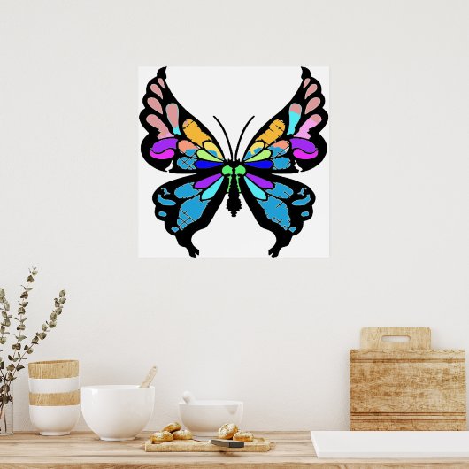 Butterfly Poster (Keuken)