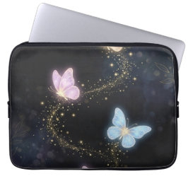Butterfly Pouch Bag – Magical Colorful Butterflies Laptop Sleeve