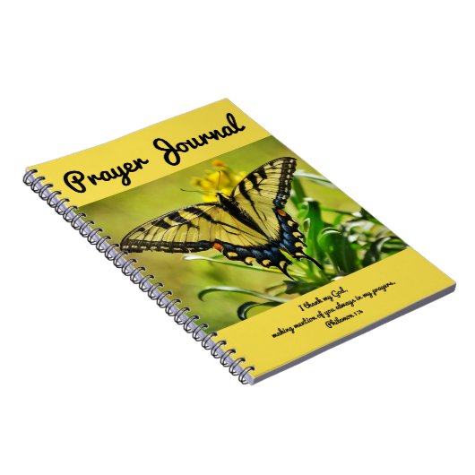 Butterfly Prayer Journal Philemon 1:4 Notitieboek (Rechterzijde)