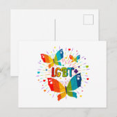 Butterfly Pride Love is liefde voor LGBT-bewustzij Briefkaart (Voorkant / Achterkant)