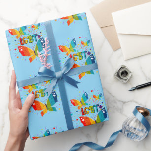 Butterfly Pride Love is liefde voor LGBT-bewustzij Cadeaupapier