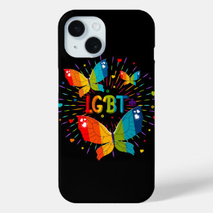 Butterfly Pride Love is liefde voor LGBT-bewustzij iPhone 15 Case