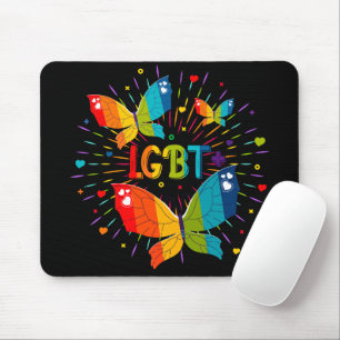Butterfly Pride Love is liefde voor LGBT-bewustzij Muismat