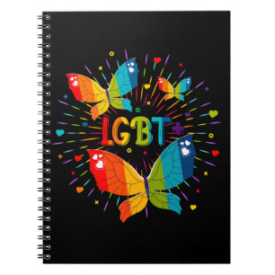 Butterfly Pride Love is liefde voor LGBT-bewustzij Notitieboek