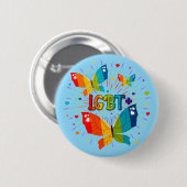 Butterfly Pride Love is liefde voor LGBT-bewustzij Ronde Button 5,7 Cm (Voorkant /achterkant)