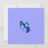 Butterfly Princess Baby Girl Lavender Kaart (Achterkant)