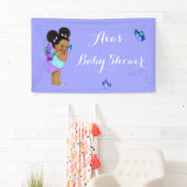 Butterfly Princess Baby Girl Paars Lavender Banne Spandoek (Insitu)