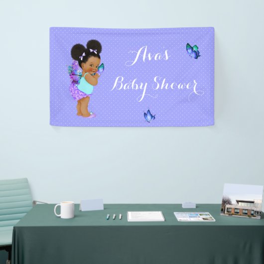 Butterfly Princess Baby Girl Paars Lavender Banne Spandoek (Beurs)