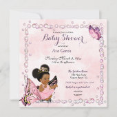 Butterfly Princess Baby Girl Puffs Kaart (Voorkant)