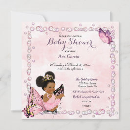 Butterfly Princess Baby Girl Puffs Kaart