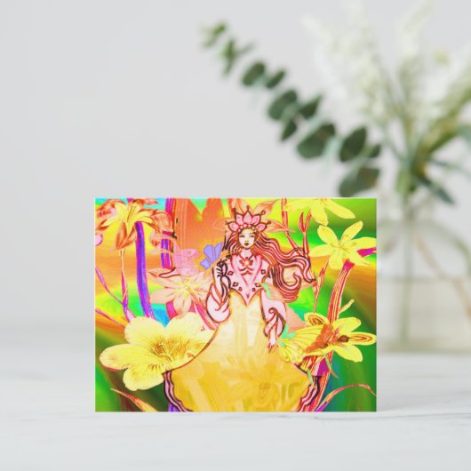 Butterfly Princess Briefkaart (Staand voorkant)