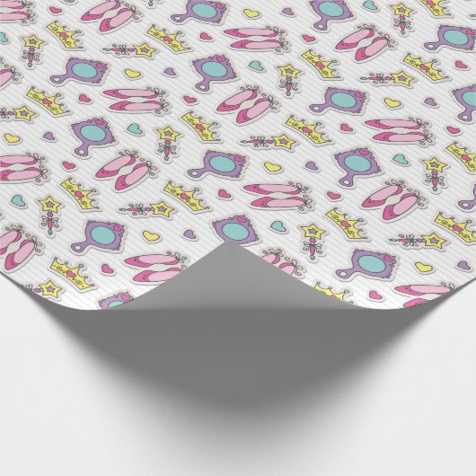 butterfly princess cadeaupapier (Hoek)