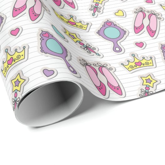 butterfly princess cadeaupapier (Rol Hoek)