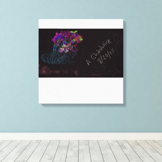 Butterfly Princess  Canvas Afdruk (Insitu (Houten vloer))