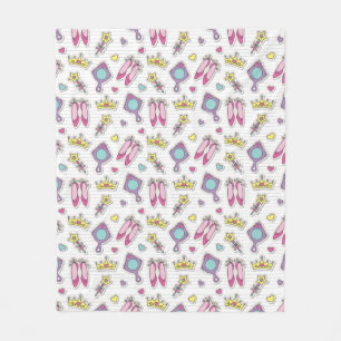 butterfly princess fleece deken