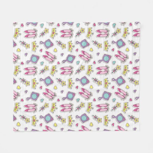 butterfly princess fleece deken (Voorkant (Horizontaal))