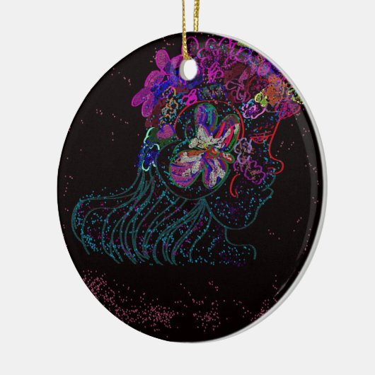 Butterfly Princess  Keramisch Ornament (Links)